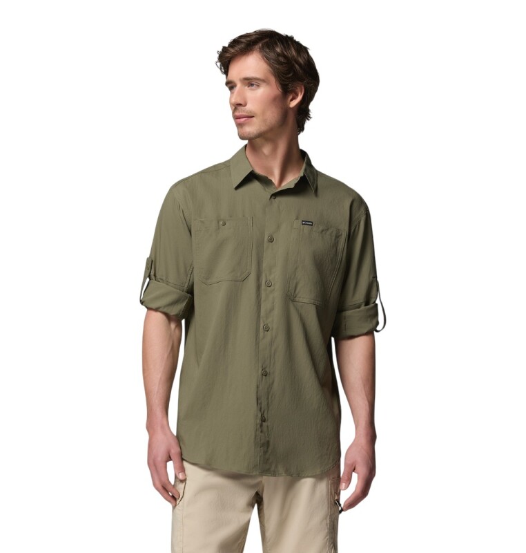 Columbia AM3465 Silver Ridge Utility II LS Yeşil Erkek Gömlek - Columbia