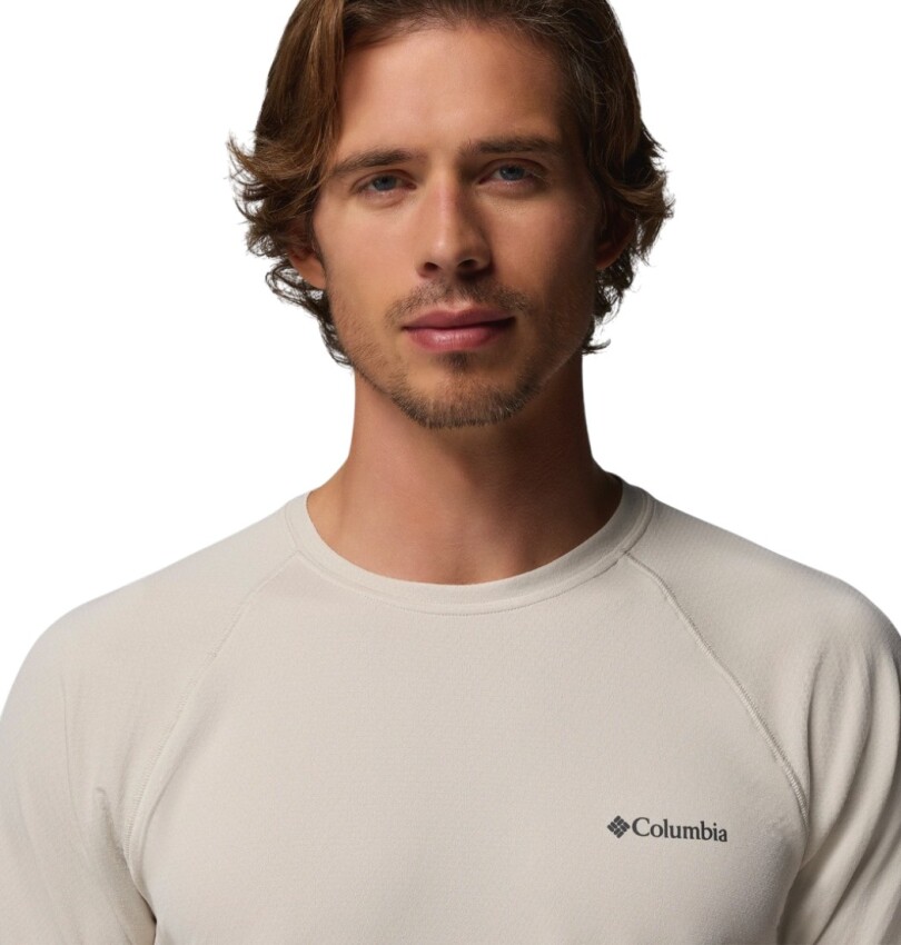 Columbia AO0944 Alpine Chill Pro SS Crew Kahverengi Erkek Tshirt - 4