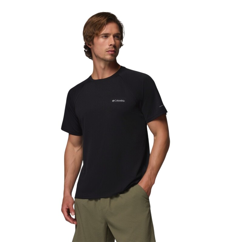 Columbia AO0944 Alpine Chill Pro SS Crew Siyah Erkek Tshirt - Columbia