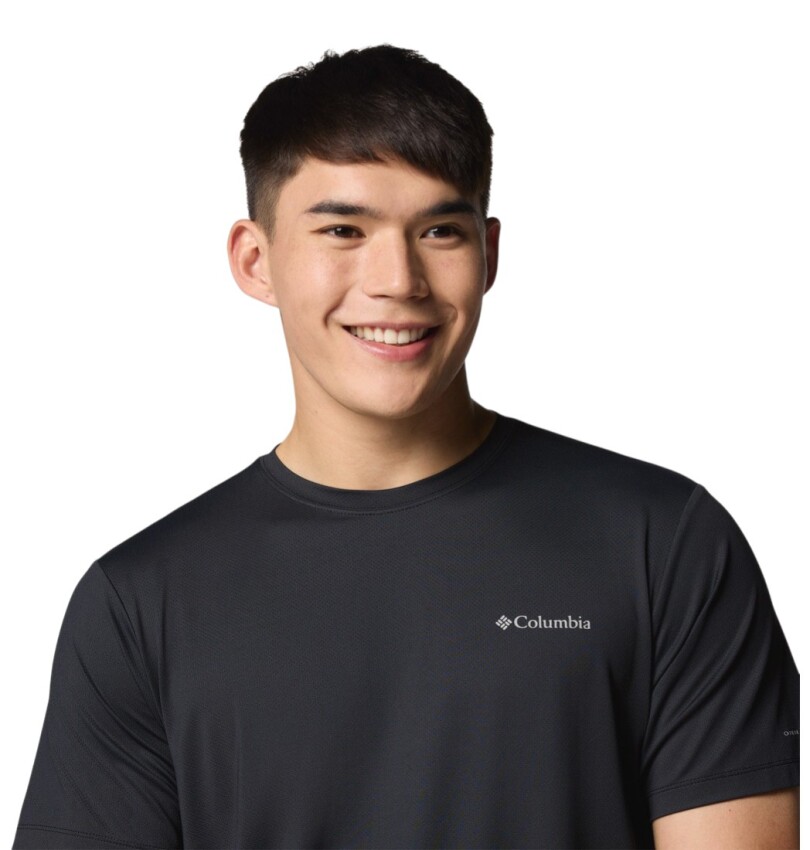 Columbia AO1671 Tech Trail Utility SS Crew Siyah Erkek Tshirt - 4