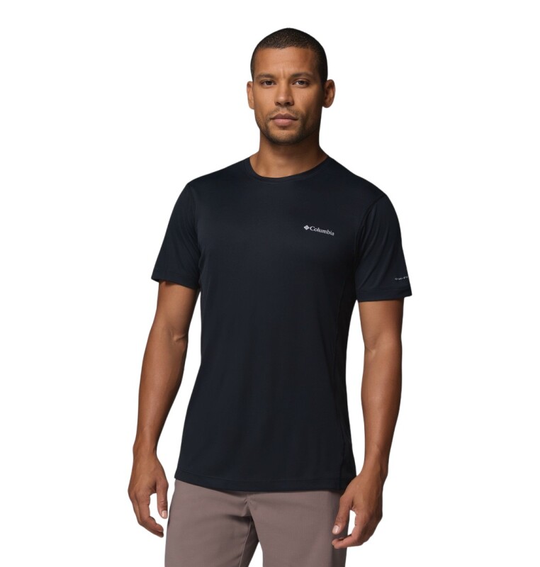 Columbia AO2717 Zero Rules Light SS Crew Siyah Erkek Tshirt - Columbia