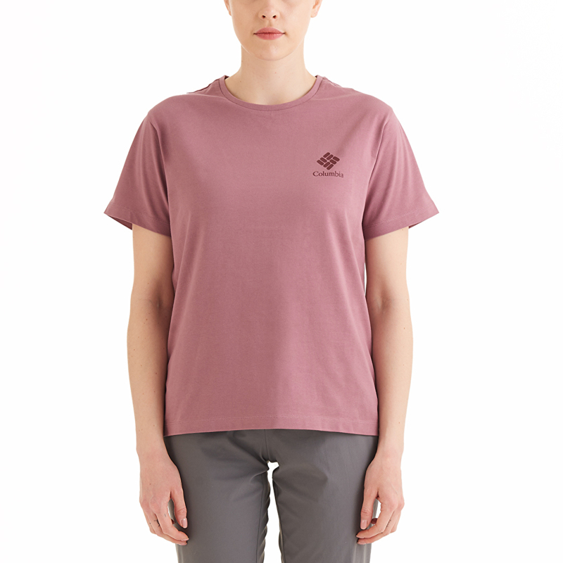 Columbia CS0316 CSC W Stacked Mini Gem Logo Kadın Tshirt - Columbia