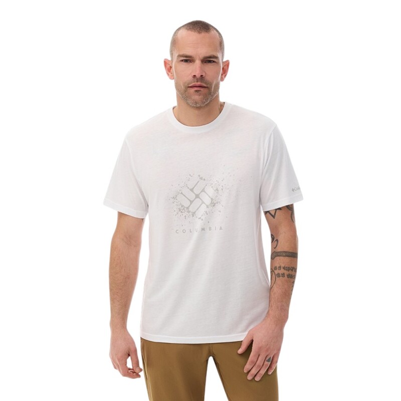 Columbia CS0480 CSC M Splatter Gem SS Tee Beyaz Erkek Tshirt - Columbia