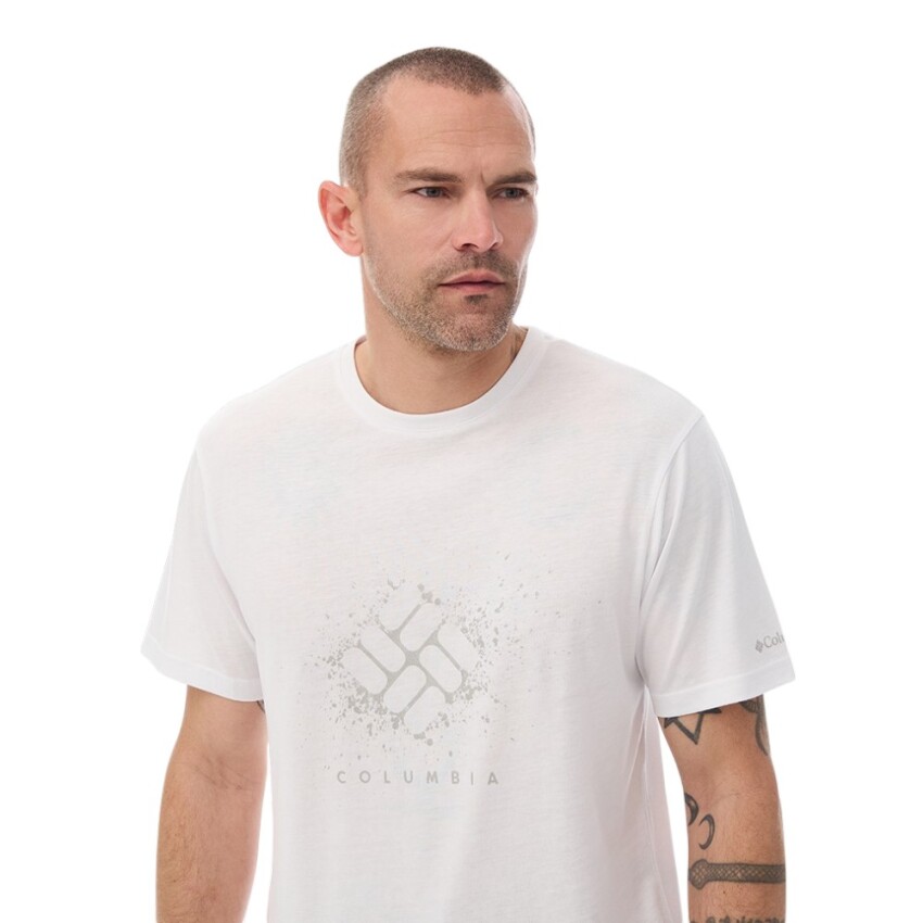 Columbia CS0480 CSC M Splatter Gem SS Tee Beyaz Erkek Tshirt - 4