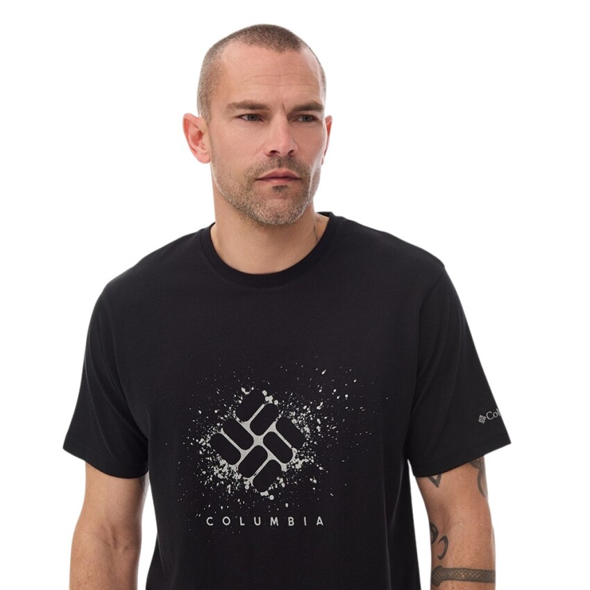 Columbia CS0480 CSC M Splatter Gem SS Tee Siyah Erkek Tshirt - 4