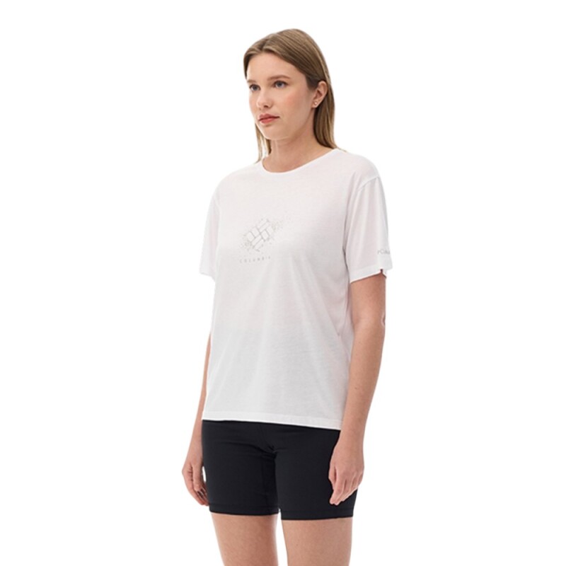 Columbia CS0490 CSC W Splattered SS Tee Beyaz Kadın Tshirt - Columbia (1)
