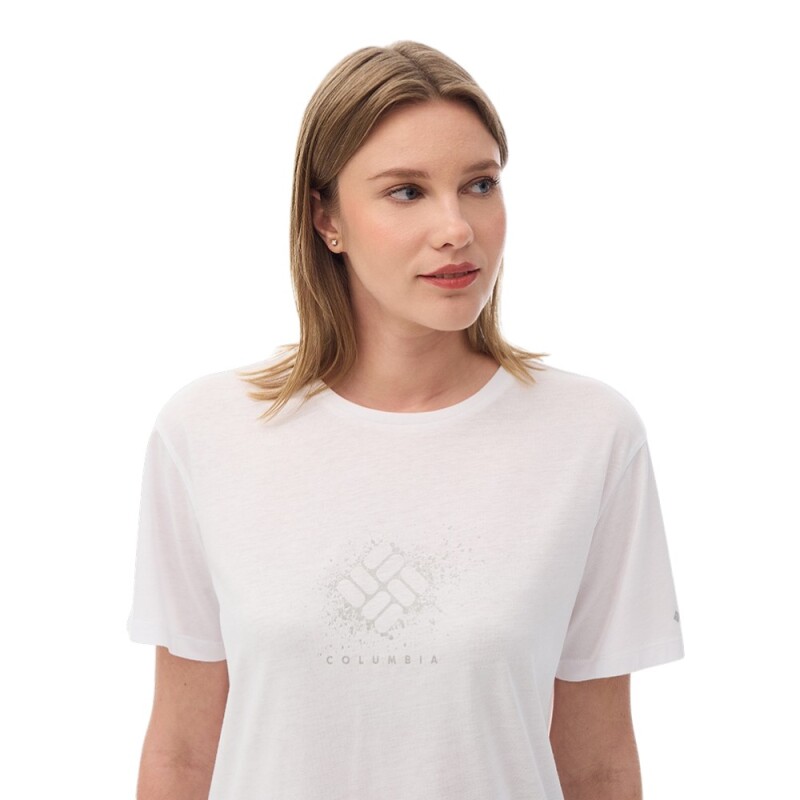 Columbia CS0490 CSC W Splattered SS Tee Beyaz Kadın Tshirt - 4