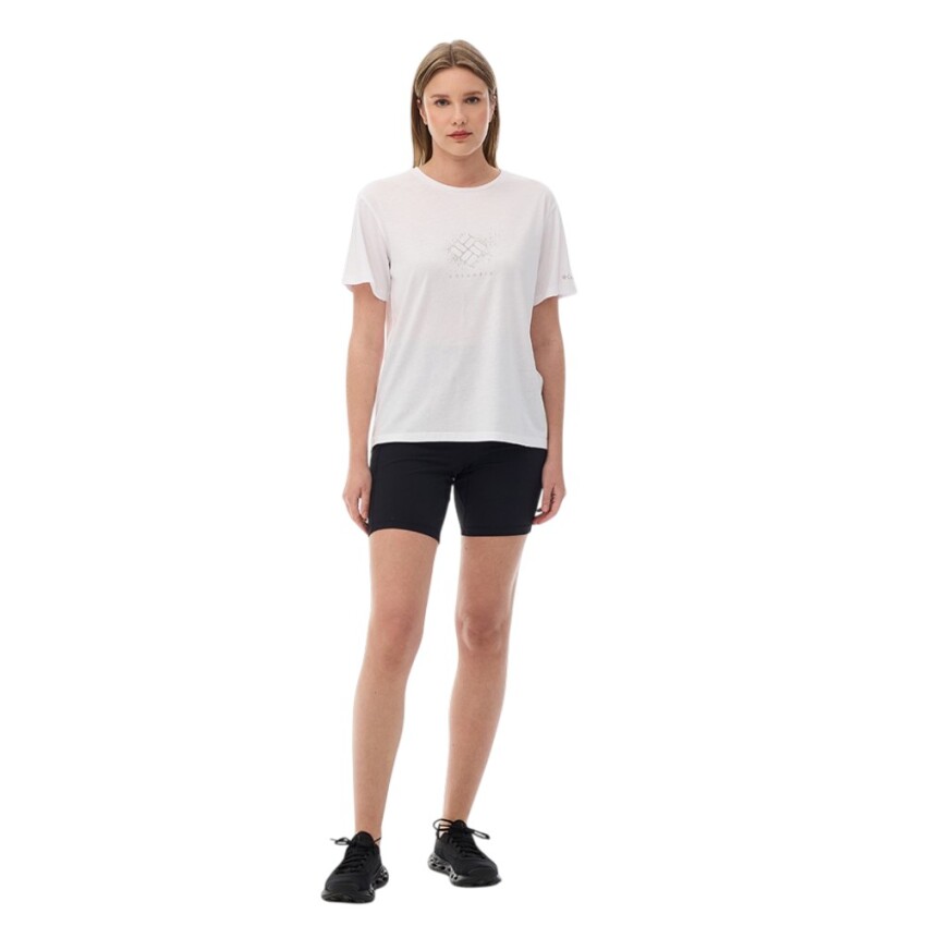Columbia CS0490 CSC W Splattered SS Tee Beyaz Kadın Tshirt - 5
