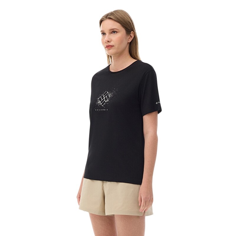 Columbia CS0490 CSC W Splattered SS Tee Siyah Kadın Tshirt - Columbia (1)