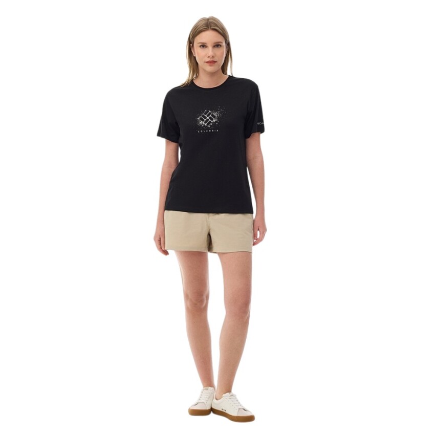 Columbia CS0490 CSC W Splattered SS Tee Siyah Kadın Tshirt - 5