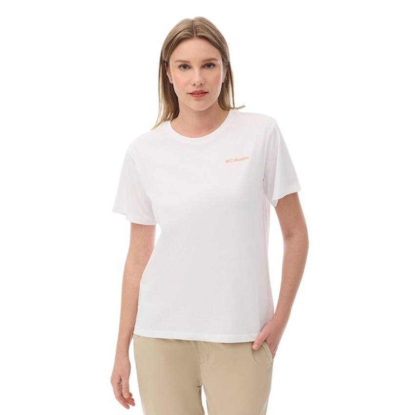 Columbia CS0513 CSC W PFG Inagua Script SS Beyaz Kadın Tshirt - 1