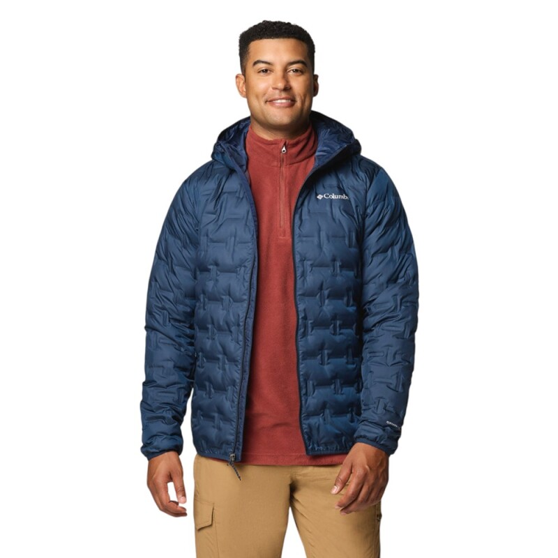 Columbia Delta Ridge II Down Hooded Lacivert Erkek Mont 