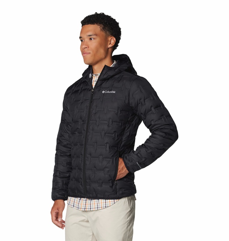 Columbia Delta Ridge II Down Hooded Siyah Erkek Mont - 3