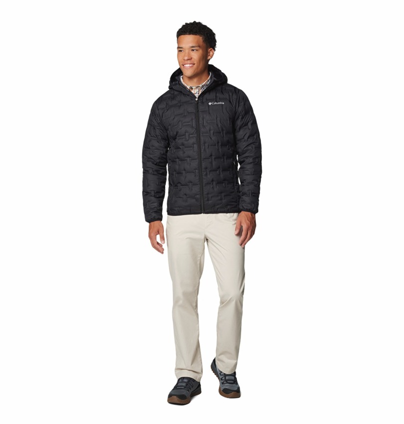 Columbia Delta Ridge II Down Hooded Siyah Erkek Mont - 5