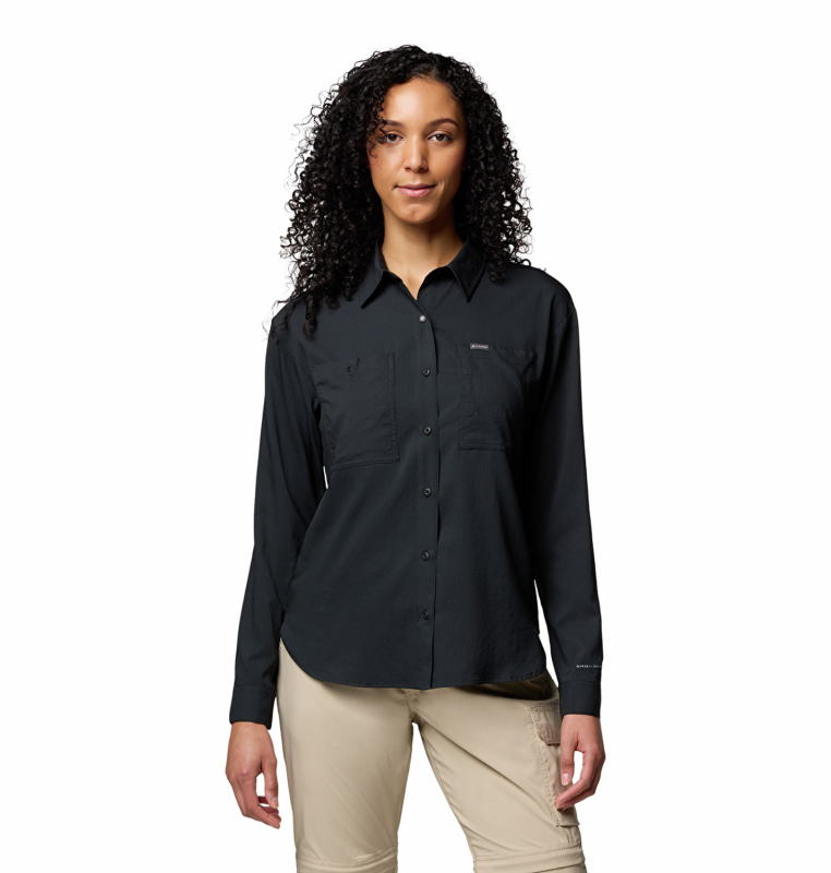 Columbia Silver Ridge Utility Ls Shirt Siyah Kadın Gömlek - Columbia