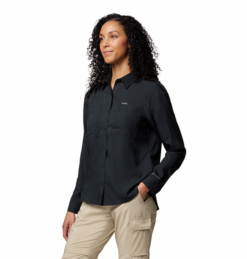Columbia Silver Ridge Utility Ls Shirt Siyah Kadın Gömlek - 4