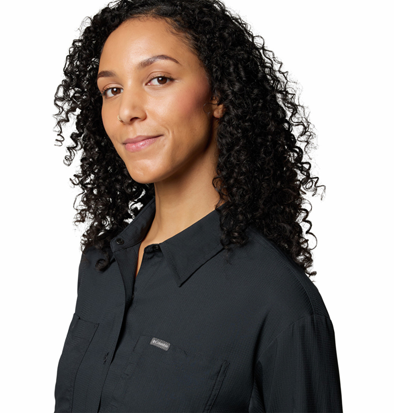Columbia Silver Ridge Utility Ls Shirt Siyah Kadın Gömlek - 5