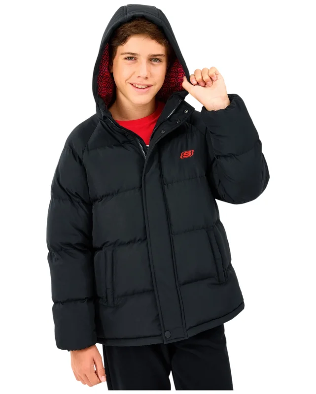 Skechers Puffer Siyah Çocuk Mont - 2