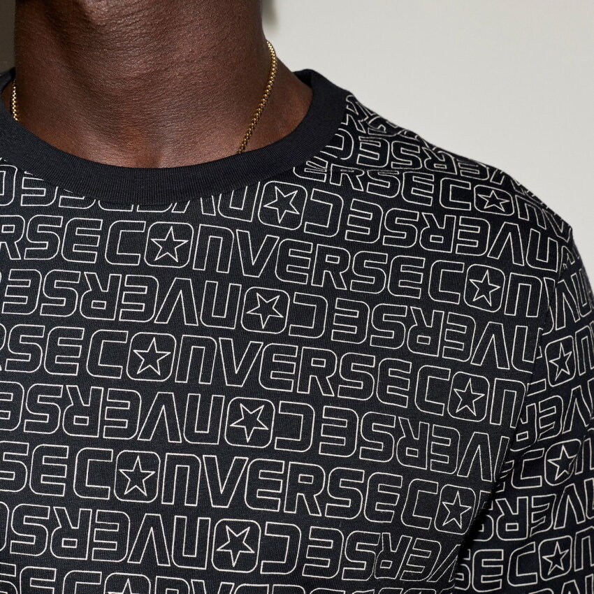 Converse Converse 3D Logo Siyah Erkek Tshirt - 6