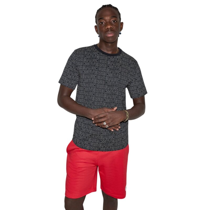 Converse Converse 3D Logo Siyah Erkek Tshirt - Converse