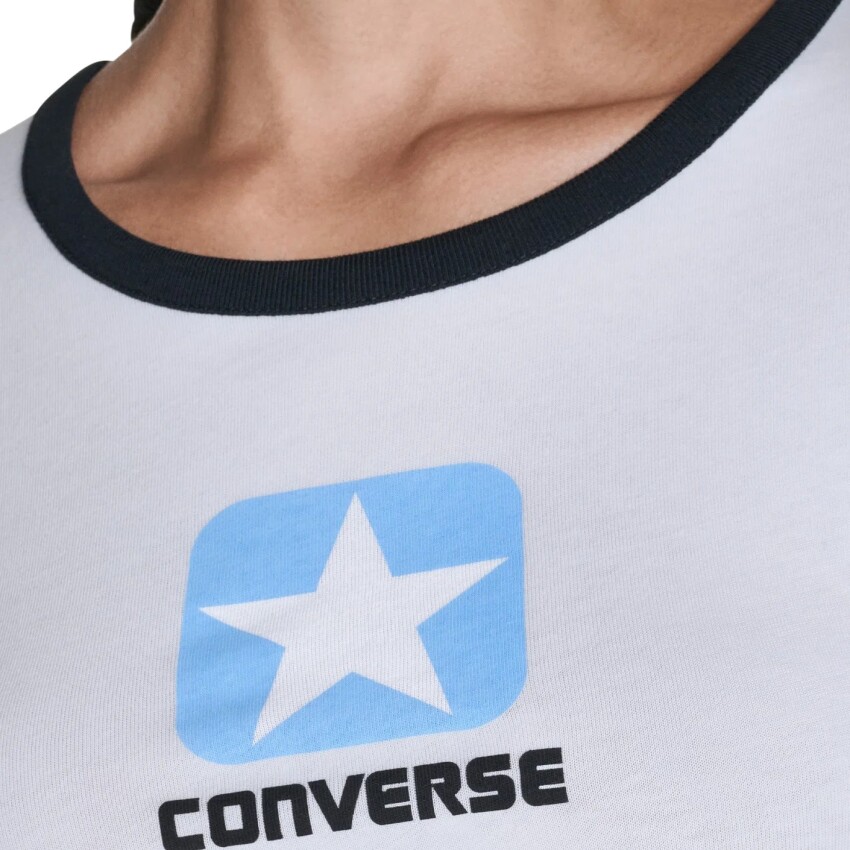 Converse Box Star Ringer Tee Beyaz Kadın Tshirt - 7