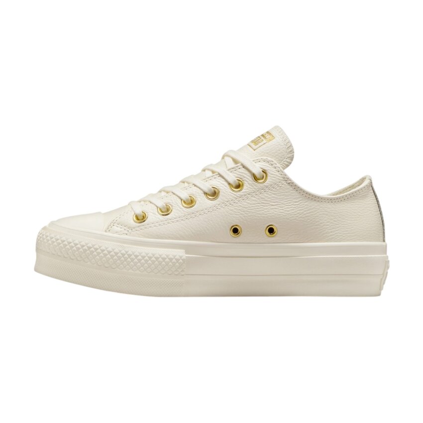 Converse Chuck Taylor All Star Lift Platform Golden Hits Bej Kadın Sneaker Ayakkabı - 2