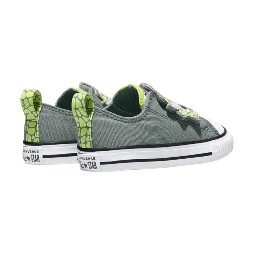 Converse Chuck Taylor All Star One Strap Dinos Easy-On Yeşil Çocuk Günlük Ayakkabı - 4
