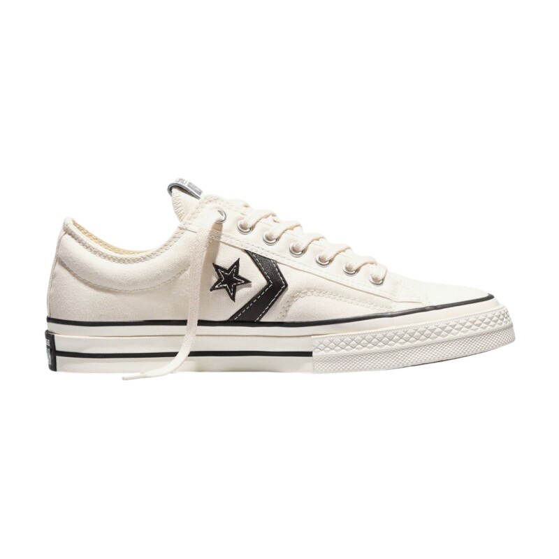Converse Star Player 76 Premium Canvas Beyaz Erkek Sneaker Ayakkabı - Converse