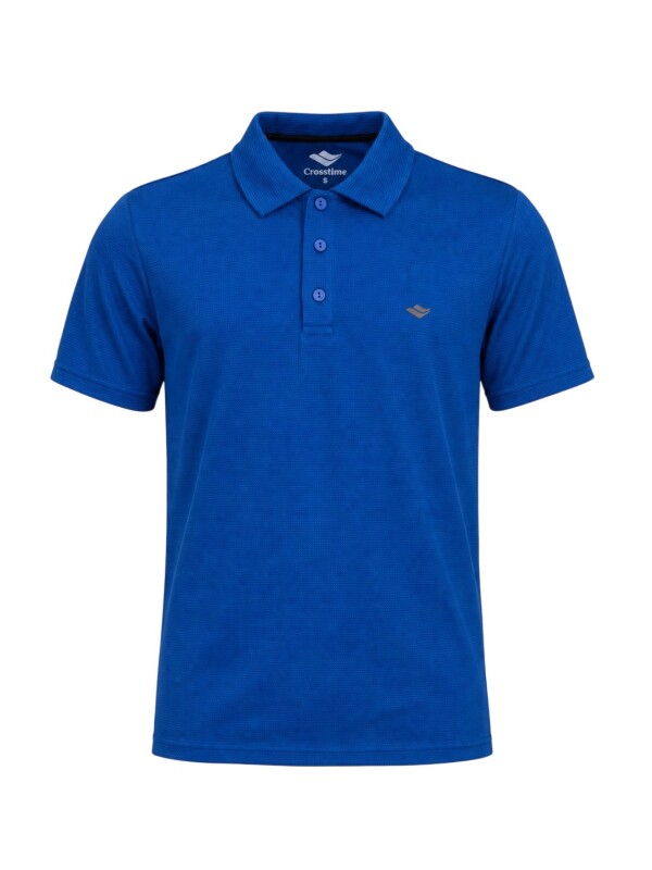 Crosstime Waffle Mavi Erkek Polo Tshirt - Crosstime