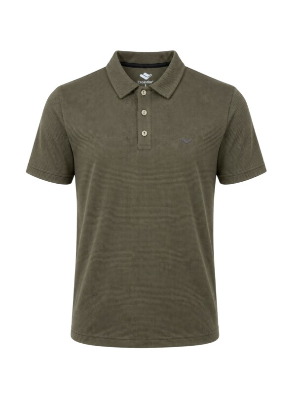 Crosstime Waffle Yeşil Erkek Polo Tshirt - Crosstime