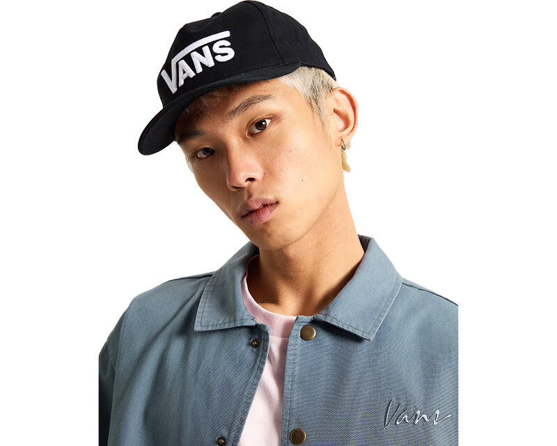 Vans Drop V Logo Snapback Siyah Unisex Şapka - 4