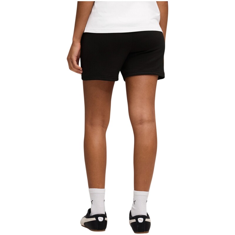 Puma Ess Script High-Waist Siyah Kadın Şort - Puma (1)