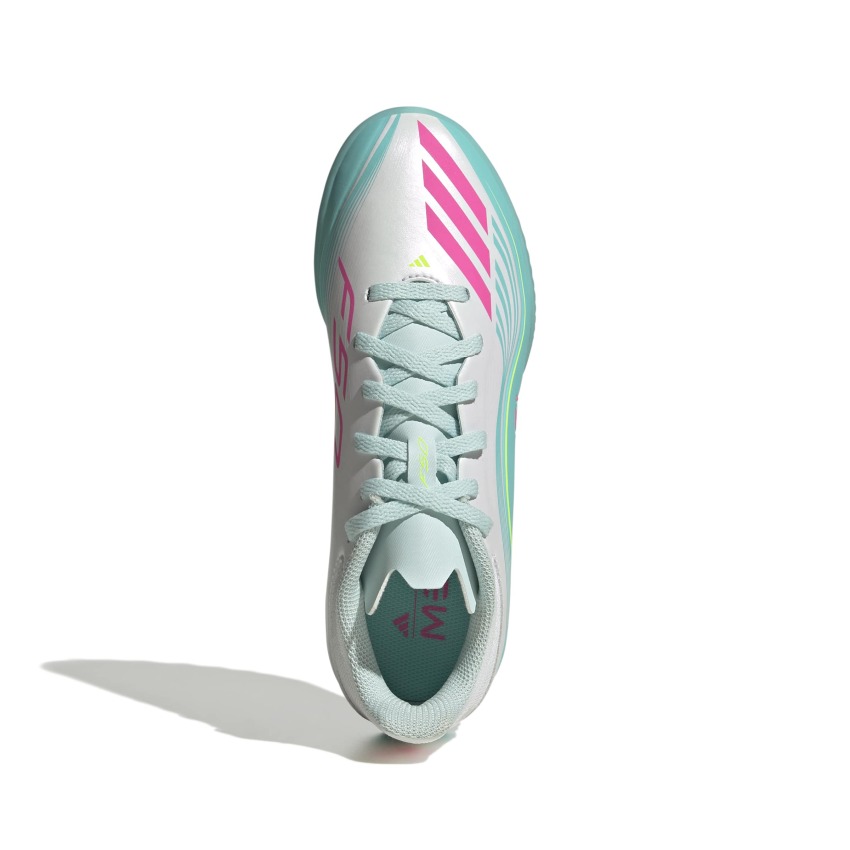 Adidas F50 Messi League Beyaz Çocuk Halı Saha Ayakkabısı - 6