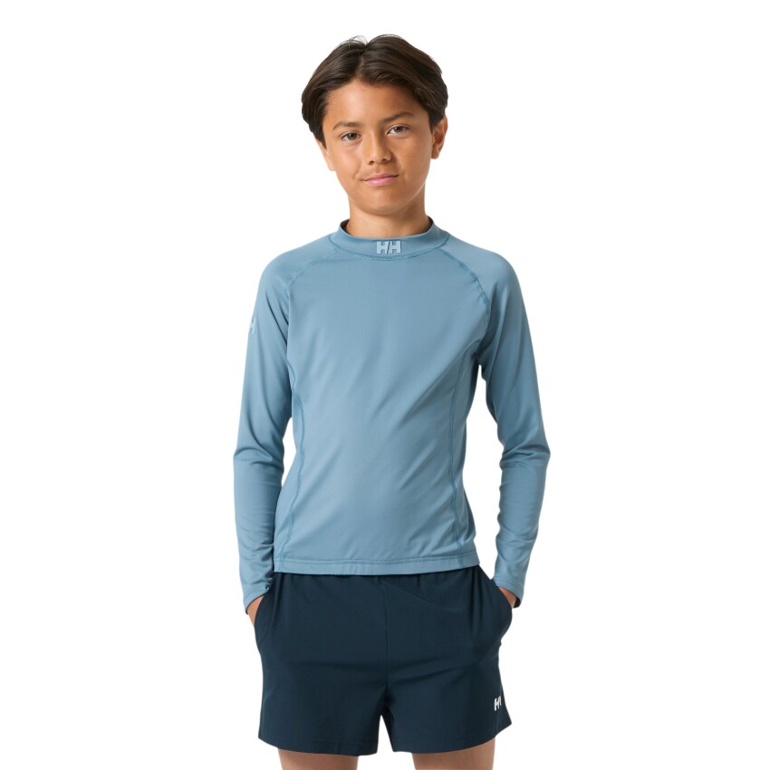 Helly Hansen JR Waterwear Rashguard Mavi Çocuk Sweatshirt - 1