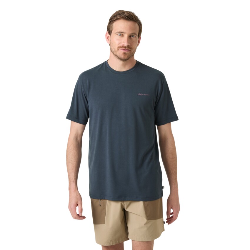 Helly Hansen Skog Recycled Graphic Yeşil Erkek Tshirt - 1