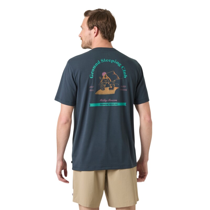 Helly Hansen Skog Recycled Graphic Yeşil Erkek Tshirt - Helly Hansen (1)