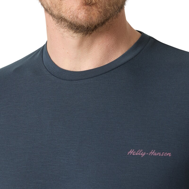 Helly Hansen Skog Recycled Graphic Yeşil Erkek Tshirt - 3