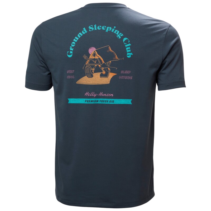 Helly Hansen Skog Recycled Graphic Yeşil Erkek Tshirt - 6