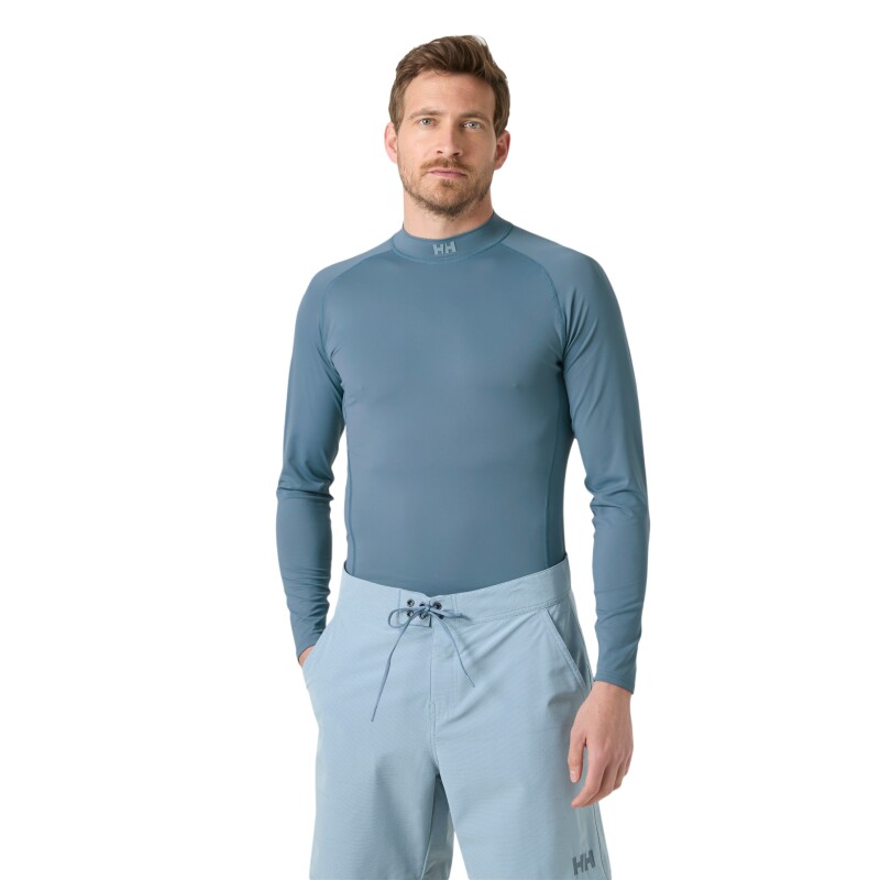 Helly Hansen Waterwear Rashguard Likra Mavi Erkek Sweatshirt - Helly Hansen