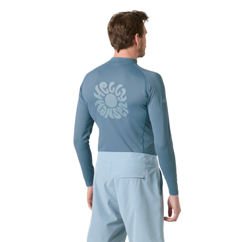 Helly Hansen Waterwear Rashguard Likra Mavi Erkek Sweatshirt - Helly Hansen (1)