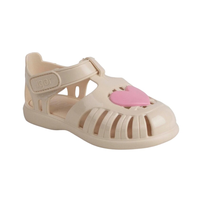 Igor Tobby Gloss Love Bej Çocuk Sandalet - 2