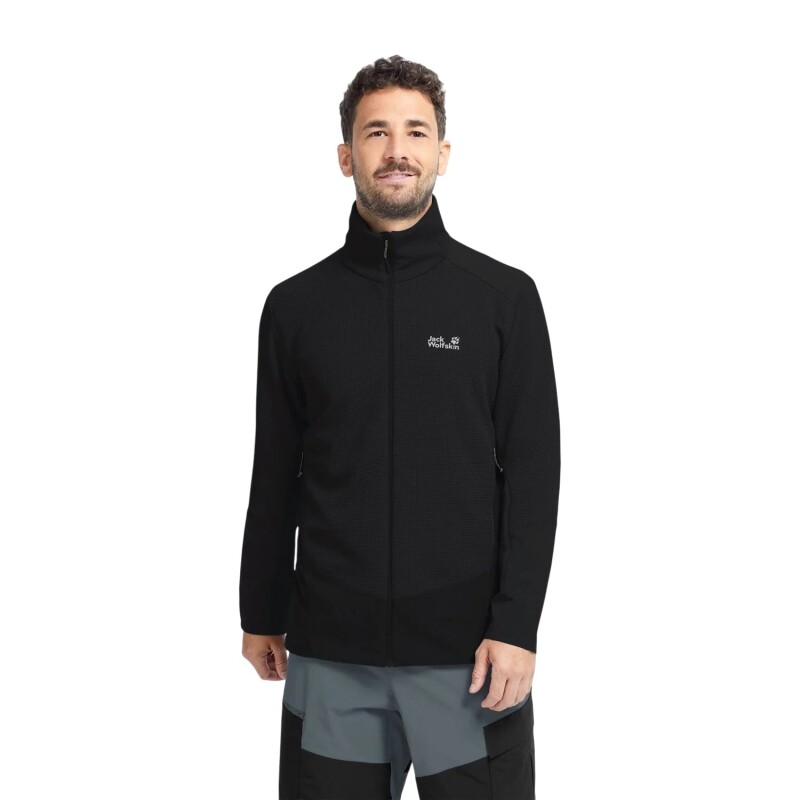Jack Wolfskin Ridge Hike Fz Siyah Erkek Sweatshirt - Jack Wolfskin
