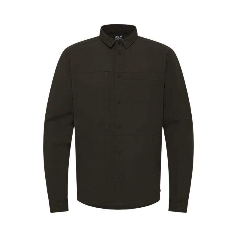 Jack Wolfskin Sierra Canyon Ls M Haki Erkek Gömlek - 5