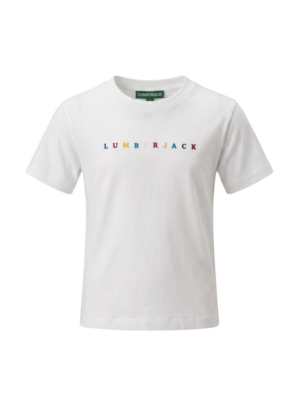 Lumberjack 6M Kids Iden Pam T-SH 6FX Beyaz Çocuk Tshirt - Lumberjack