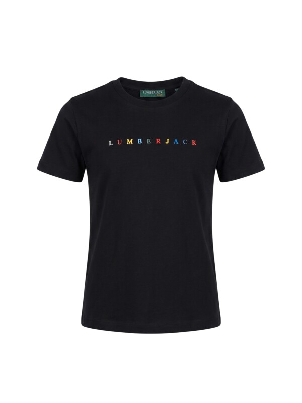 Lumberjack 6M Kids Iden Pam T-SH 6FX Siyah Çocuk Tshirt - Lumberjack