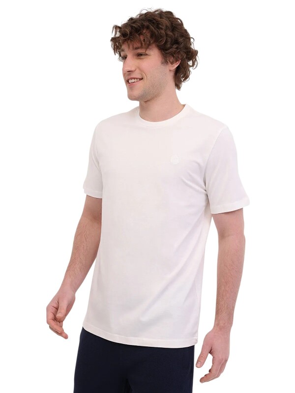 Lumberjack 6M MB CT102 C NK T-SH 6FX Beyaz Erkek Tshirt - Lumberjack
