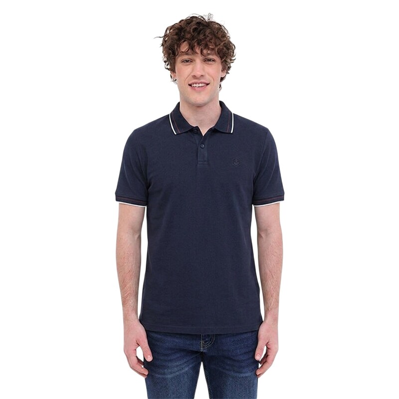 Lumberjack 6M MB VYN 12BS115 6FX Lacivert Erkek Polo Tshirt - Lumberjack