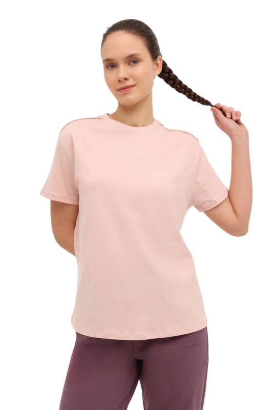 Lumberjack 6M WB 11Amber-T 6FX Bej Kadın Tshirt - Lumberjack