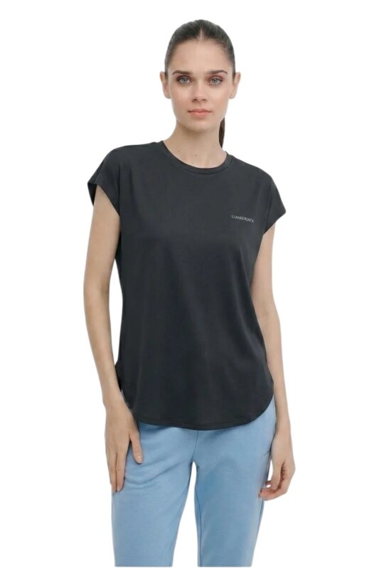 Lumberjack 6M WB 11Amber-T 6FX Siyah Kadın Tshirt - 3
