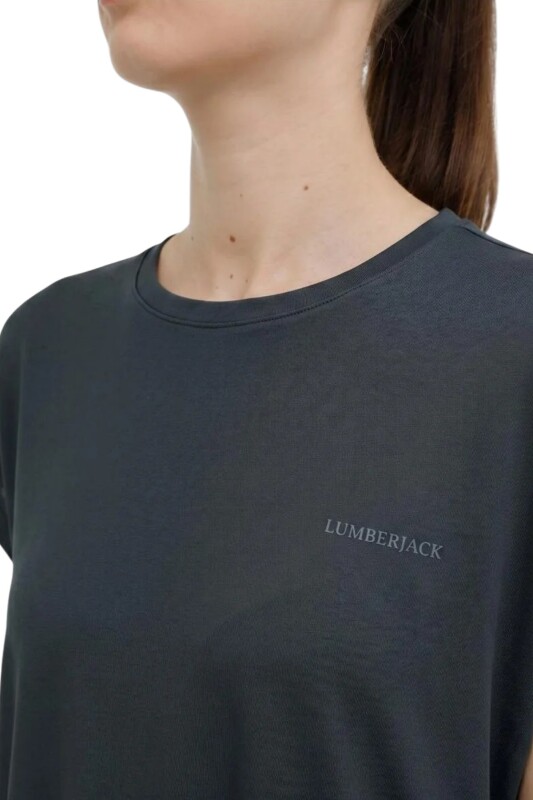 Lumberjack 6M WB 11Amber-T 6FX Siyah Kadın Tshirt - 5